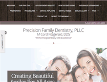 Tablet Screenshot of precisionfamilydentistryokc.com